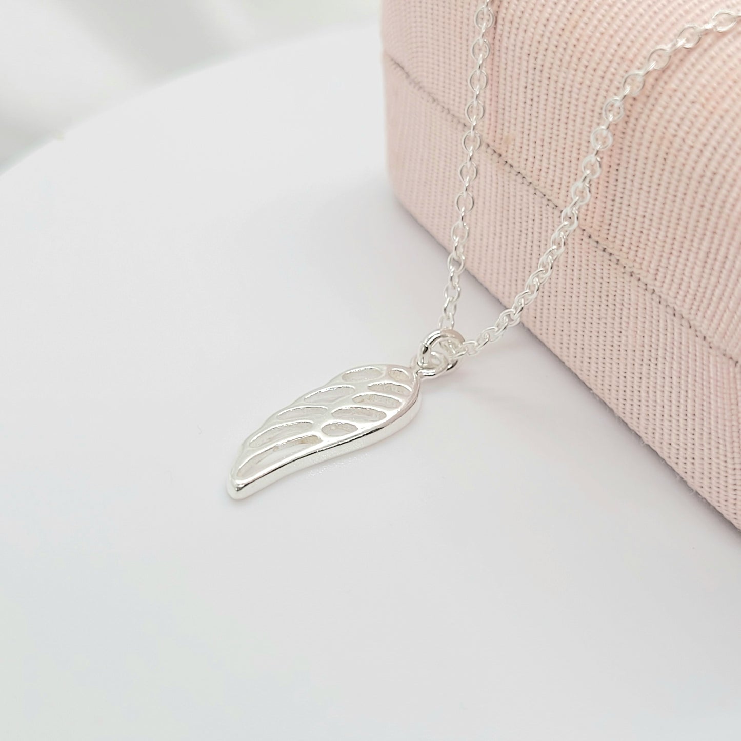 925 Sterling Silver Wing Pendant Necklace