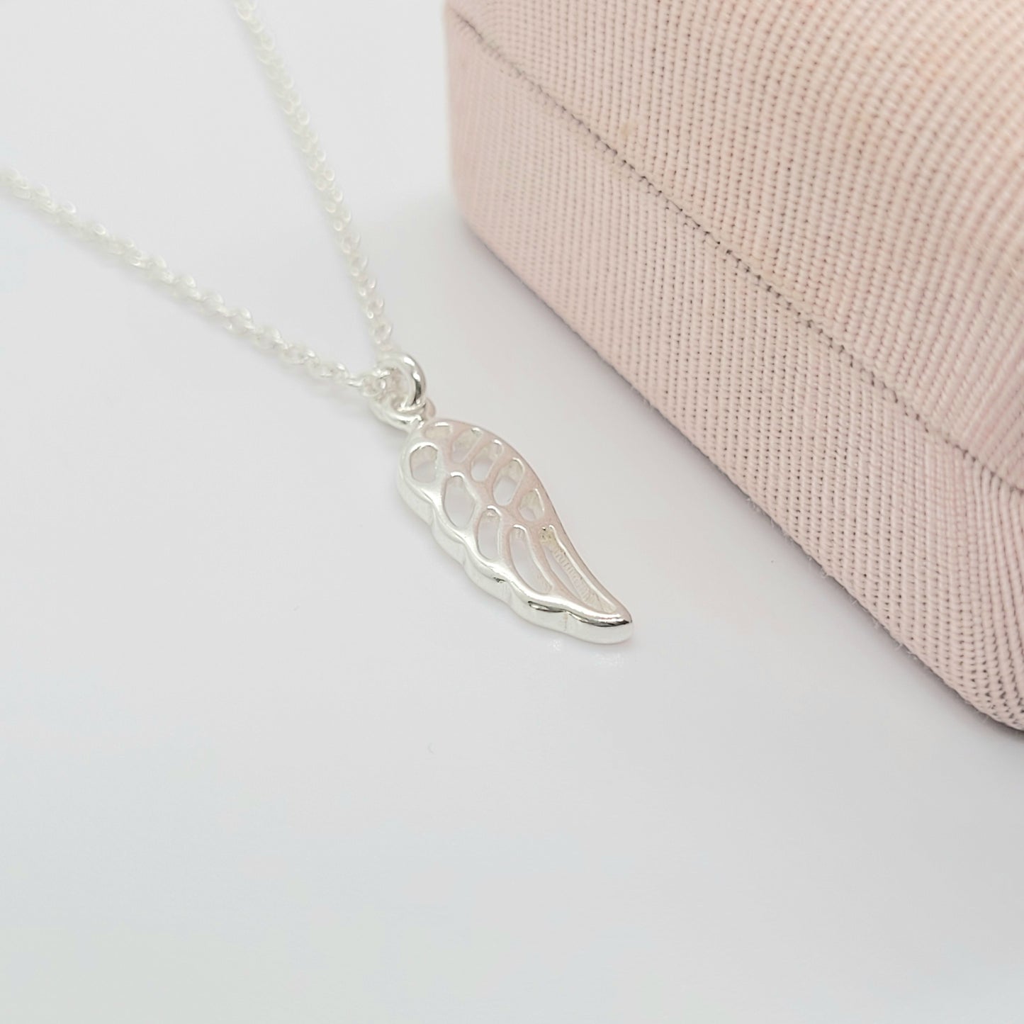 925 Sterling Silver Wing Pendant Necklace
