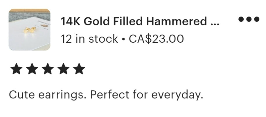 14K Gold Filled Hammered Dot Micro Stud Earrings