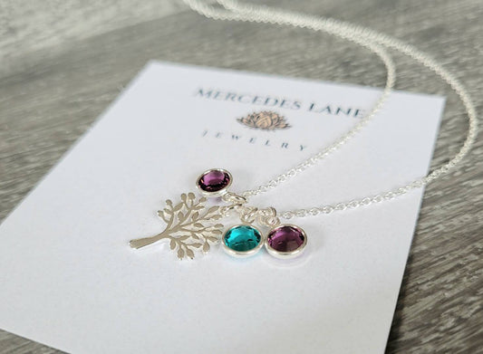 .925 Sterling Silver Family Necklace