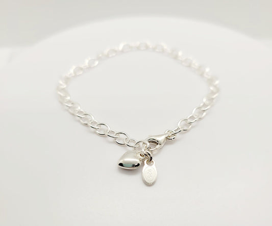 .925 Sterling Silver Charm Bracelet