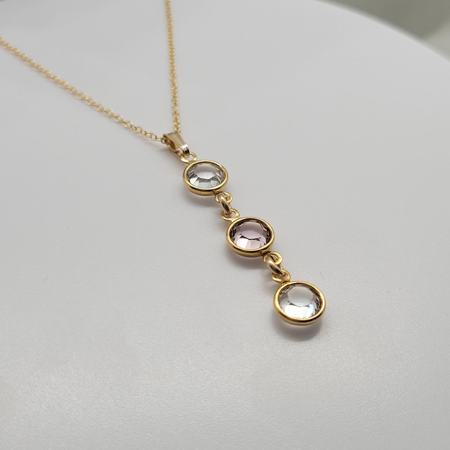 14K Gold Filled Personalized Family Birthstone Necklace