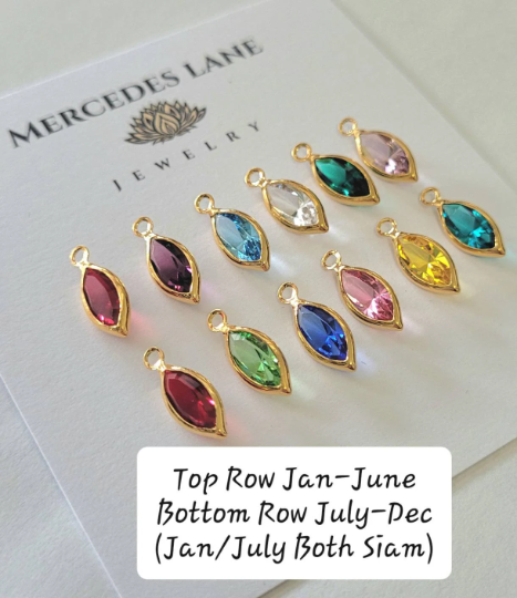 14K Gold Filled Personalized Birthstone Earrings