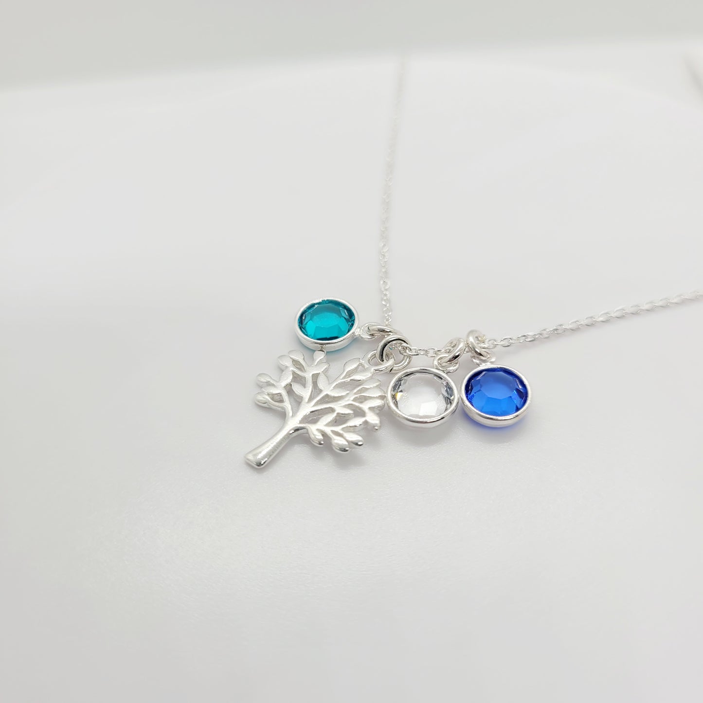 .925 Sterling Silver Family Necklace
