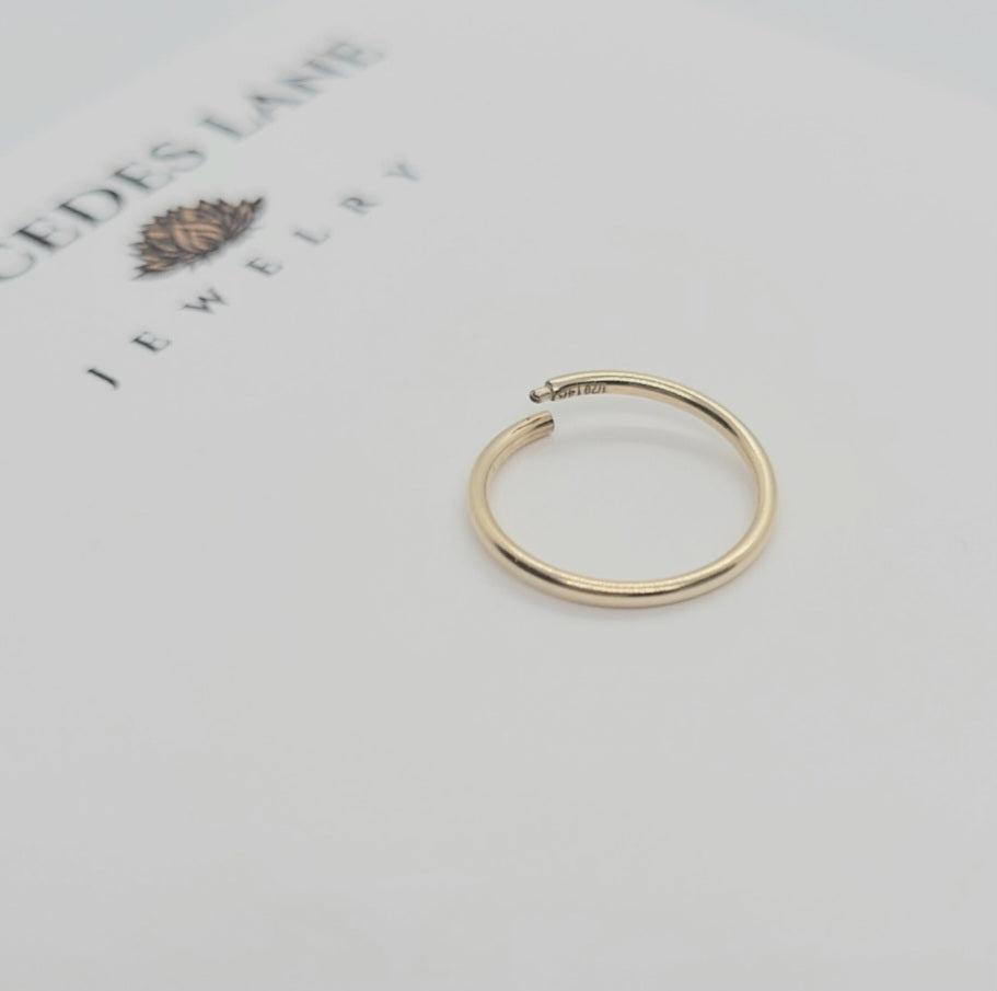 14K Gold Filled Sleeper Hoops