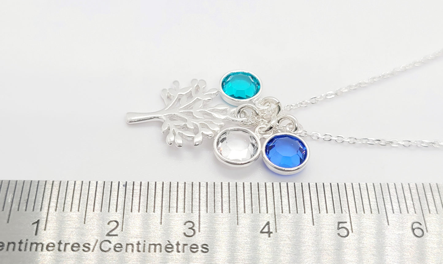 .925 Sterling Silver Family Necklace