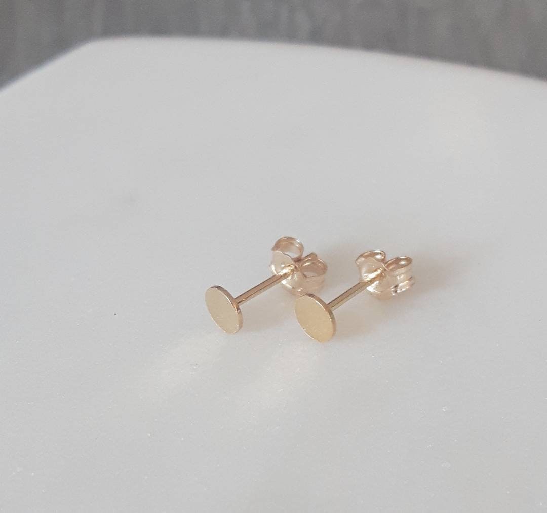 14K Gold Filled Dot Micro Stud Earrings