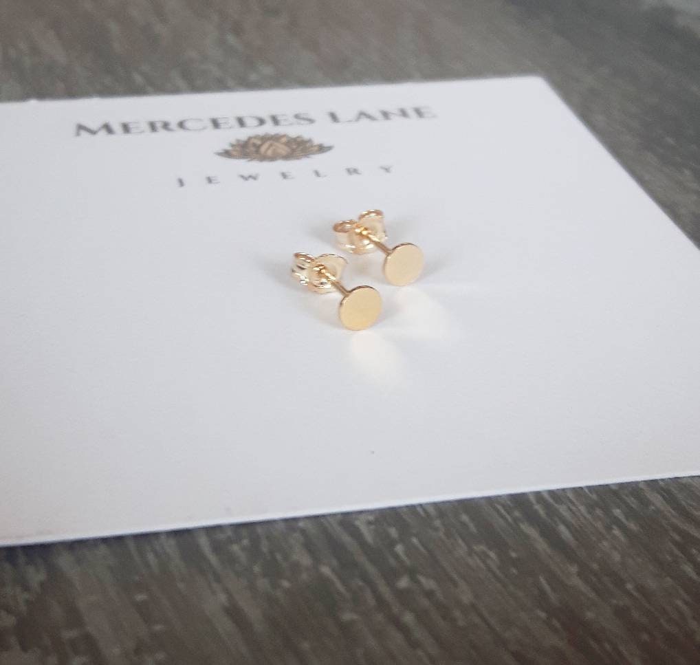 14K Gold Filled Dot Micro Stud Earrings