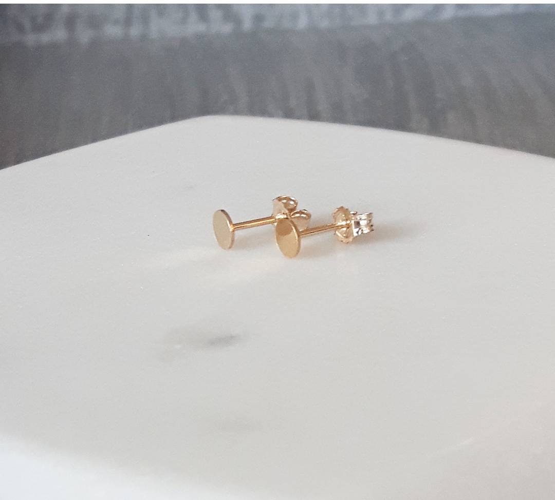 14K Gold Filled Dot Micro Stud Earrings