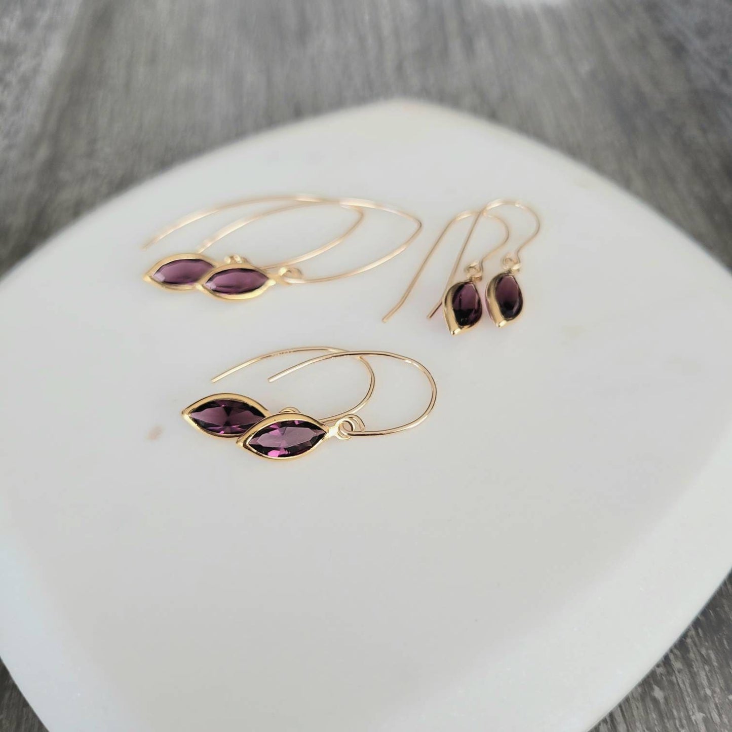 14K Gold Filled Personalized Birthstone Earrings