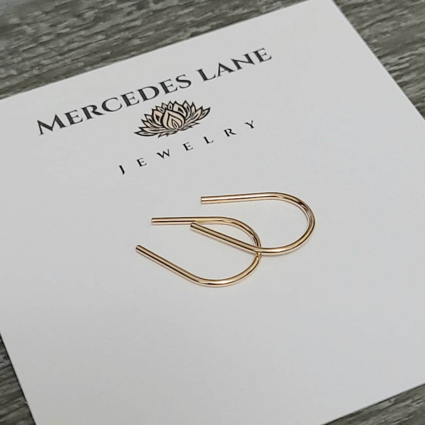 14K Gold Filled Horseshoe Ear Wires