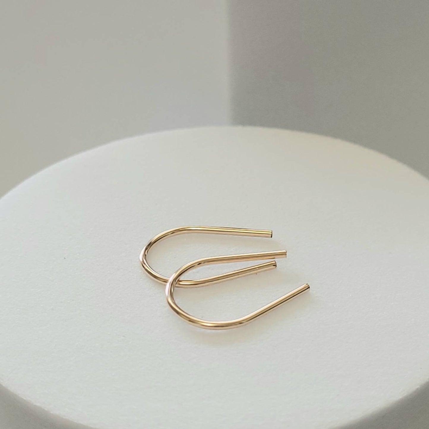 14K Gold Filled Horseshoe Ear Wires